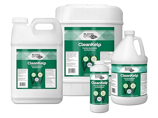 Bloom City Organic Liquid Seaweed and Kelp Fertilizer Supplement (128 oz) Concentrated Makes 750 Gallons
