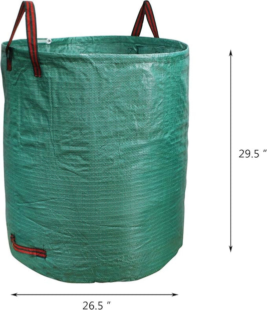 PHYEX 5-Pack 72 Gallons Garden Bag Heavy Duty Gardening Bags, Lawn Pool Garden Leaf Waste Rubbish Plants Grass Bag (5 X 72Gallons)