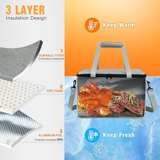 BBQ Blanket for Resting Meat,BBQ Blanket Meat Resting Bag,Reusable Smoker Grilling Meat Insulated Resting Bag for Outdoor Smoker and Grilling