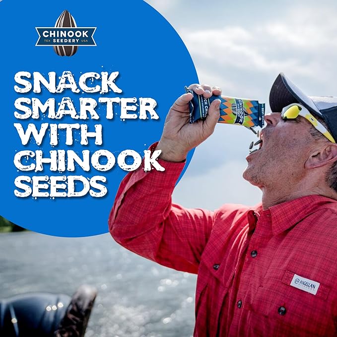 Chinook Seedery Low Sodium Sunflower Seeds – Smokehouse BBQ Flavor, Pack of 36, 1.5oz – Sunflower Seeds to Eat – Keto, Jumbo, Roasted, Baseball Snacks