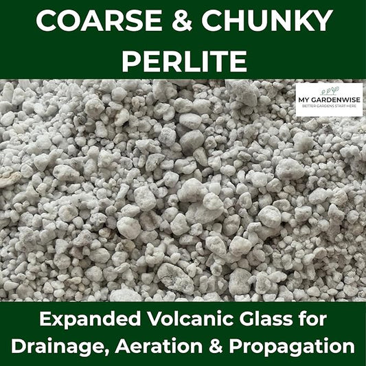 Perlite for Plants, Coarse and Chunky Horticultural Perlite, Organic Perlite for Gardening Indoor & Outdoor, Perlite Bulk Bag, Made in USA (3 quarts)
