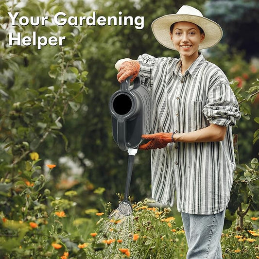 2 Gallon Watering Can for Outdoor Plants, Plant Watering Can with Removable Long Spout and Stainless Steel Sprinkler Head, Large Water Can for Garden Flowers Vegetables