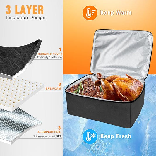 BBQ Blanket for Resting Meat,Reusable BBQ Resting Bag for Meat,Meat Brisket Resting Bag,Meat Blanket for Resting Large Barbecue Resting Blanket For Outdoor Smoker and Grilling