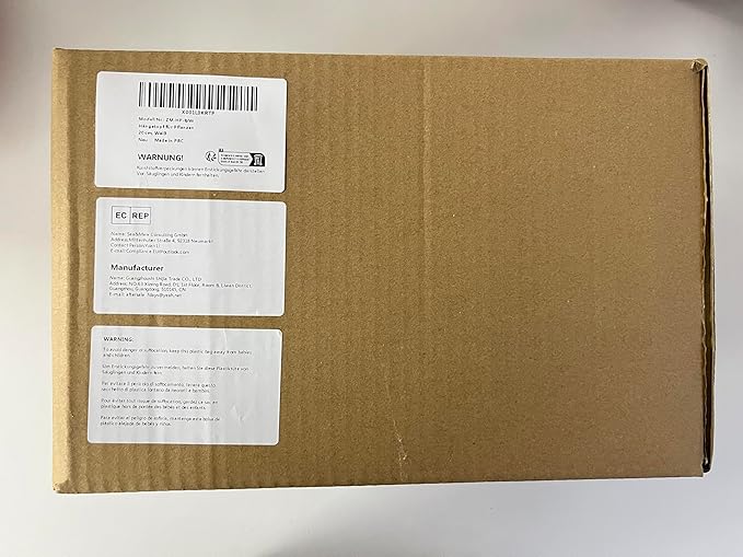 ZMTECH 8 Inch Hanging Planters for Indoor Plants, Hanging Baskets for Plants Outdoor with Visible Water Level, Hanging Flower Pots with Drainage Holes & Removable Tray(2 Pack, White)