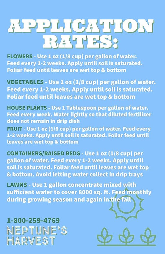 Neptune's Harvest Fish & Seaweed Fertilizer 2-3-1, 18 Ounce