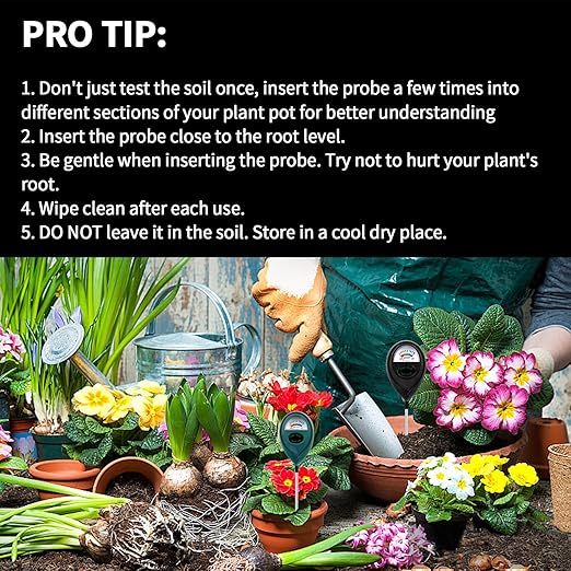 2 Pack Soil Moisture Meter for Plants, Plant Moisture Meter for Houseplants, Hydrometer for Plants, Plant Moisture Meter Houseplants, Water Tester for Plants Gift for Garden Lover