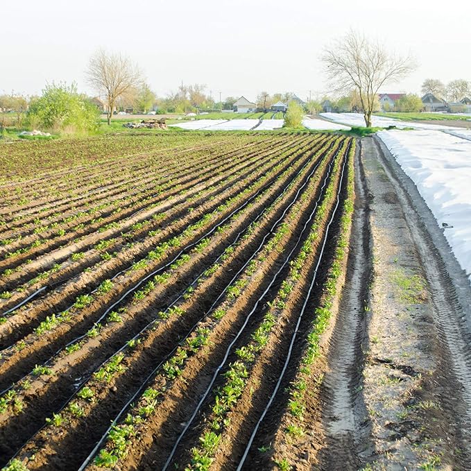 Maitys 8 Pieces 1/2 Inch Drip Irrigation Fittings Parts Soaker Hose Repair Kit Inline Barb Drip Irrigation Hose Connectors Plastic Tubing End Stop for Garden Lawn Sprinkler Systems(Mixed)