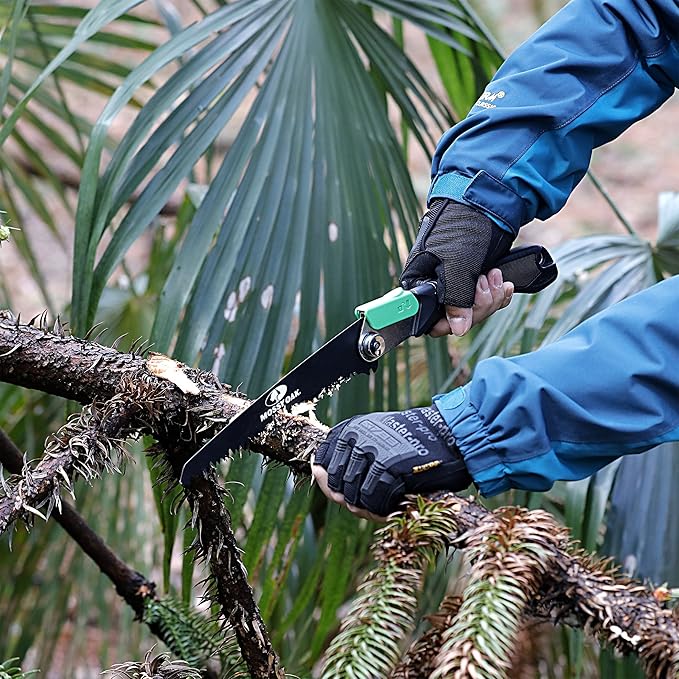 MOSSY OAK 3 in 1 Folding Saw, Pruning Hand Saw with Wood, Metal and PVC Blade, Camping Saw for Backpacking, Hunting and Bushcraft, Pouch Included