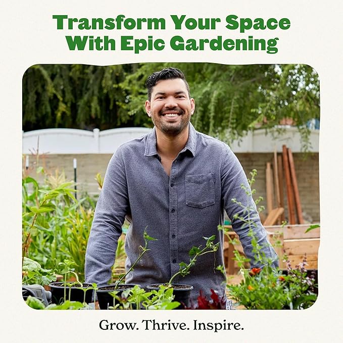 Epic Gardening Reusable Seed Starter Tray - 4 Cell 3"/32 Seedling Starter Trays - Easy Watering, Indoor Greenhouse, Plant Starter, Gardener-Friendly for Seedlings | UV-Treated & BPA-Free - Black