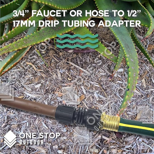 10-Pack - USA MADE Premium Drip Tape Irrigation Tubing FEMALE HOSE SWIVEL, (5/8" or .625" - .645") Universal Perma-Loc Connector Barbed Locking Fitting - Fits All Brands 16mm Drip Tape AG Tubing