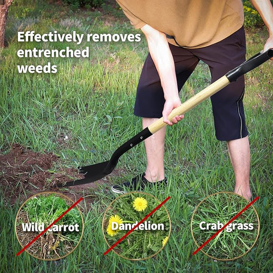 Flat Shovel,Transfer Shovel with D Handel and Heavy Duty Square Head for Landscaping,Gardening,Construction,Snow Shoveling and Yard Work,41-Inch,Metal+Wooden