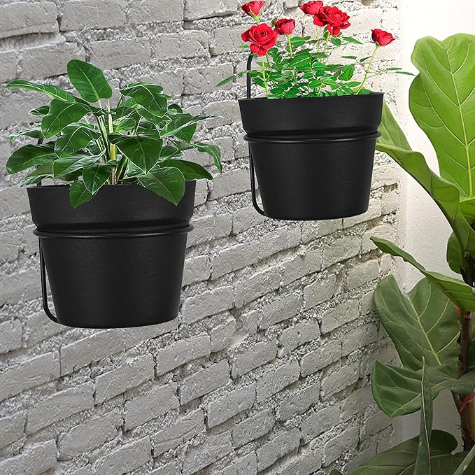 Gardzen Hanging Planters, Hanging Pots Holder for Plants Outdoor & Indoor, Plant Hangers for Plant Flower, M