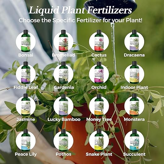 Professional Liquid Jasmine Fertilizer | 3-1-2 Concentrate for Plants and Flowers | Multi-Purpose Blend & Gardening Supplies | 8 oz Bottle (Jasmine)