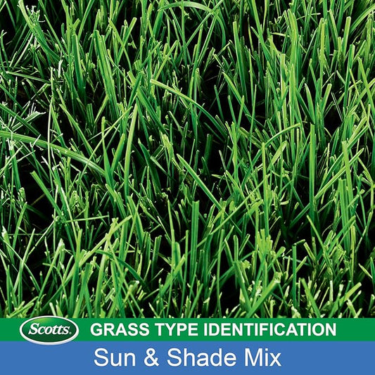 Scotts Turf Builder Grass Seed Sun & Shade Mix, Grows in Extreme Conditions & Spreads for a Durable Lawn, 15 lbs.