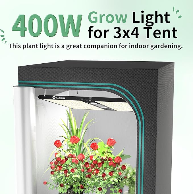 FARMLITE Grow Light for Indoor Plants Quantum Board Grow Light Full Spectrum Led Grow Lights Growing Lamp Daisy Chain Dimmable (400Watts)