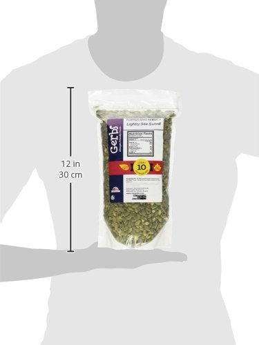 GERBS Lightly Sea Salted Pumpkin Seed Kernels 2 LBS|Top 14 Allergy Free Food |Use in salads, yogurt, oatmeal, trail mix|Grown in Canada, packed in US