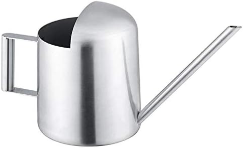 Mini Watering Can, 10oz/300ml Stainless Steel Long Spout Small Watering Can for Indoor Plants Succulents, Herbs (Silver)