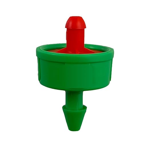 (50-Pack) - 4 Gallons Per Hour No-Drain Pressure Compensating Drip Emitters - Premium Drippers for Drip Irrigation 0.7-4.0 BAR (Works with Netafim, Rainbird, Raindrip etc.) (No-Drain 4 GPH, 50)