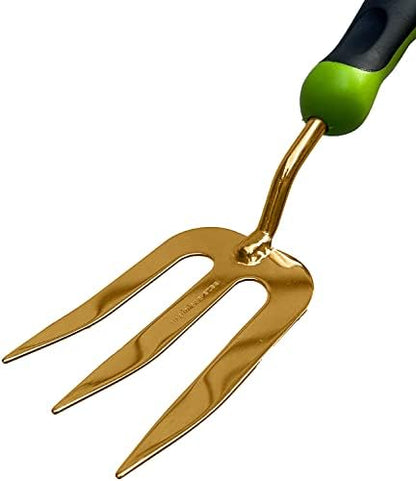 Garden Guru Titanium Hand Weeder Fork Tool – Rust Resistant – Ergonomic Handle – Great for Planting, Spreading Mulch, Weeding, Loosening & Transplanting Soil (4 Pack)