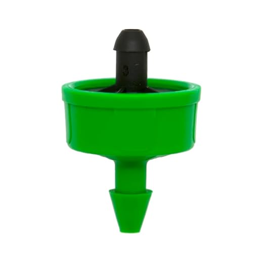 (50-Pack) - 1 Gallon Per Hour No-Drain Pressure Compensating Drip Emitters - Premium Drippers for Drip Irrigation 0.7-4.0 BAR (Works with Netafim, Rainbird, Raindrip etc.)