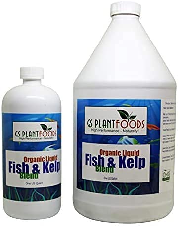 Omri Listed Fish & Kelp Fertilizer for Plants (275 Gallon) - Organic Fertilizer for Vegetables, Trees, Lawns, Shrubs, Flowers, Seeds & Plants - Hydrolyzed Fish and Seaweed Blend