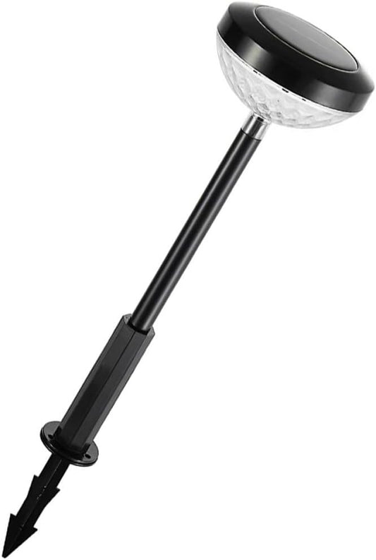 BESPORTBLE Solar Garden Stake Lights Outdoor Decorative Solar Pathway Lamps for Yard Patio Waterdrop Projection and Steady Breathing Mode