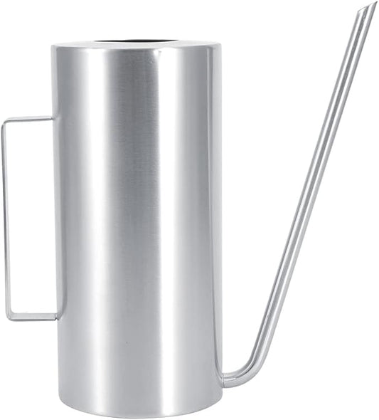 Watering Pot, 1.5L High Capacity Stainless Steel Outdoor Watering Pot with Long Service Life for Home Garden
