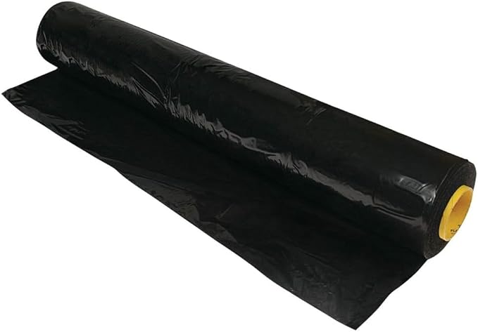 Farm Plastic Supply - Poly Mulch Black Plastic Sheeting - Poly Mulch, Mulch, Black Plastic Sheeting (1.25 mil - 3' x 4000')