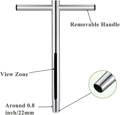 Soil Sample Probe 12 Inch with T Handle, Soil Sampler Tool, Soil Test Kit, Soil Probe for Soil Sampling Plant Care Lawn Garden Farm