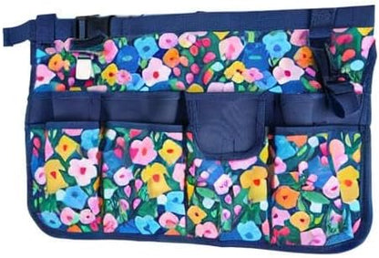 MELOTOUGH Bucket Caddy Organizer Bucket Tool Organizer for Garden Tools Fit 3.5 to 5 Gallon Bucket (Blue Flower)