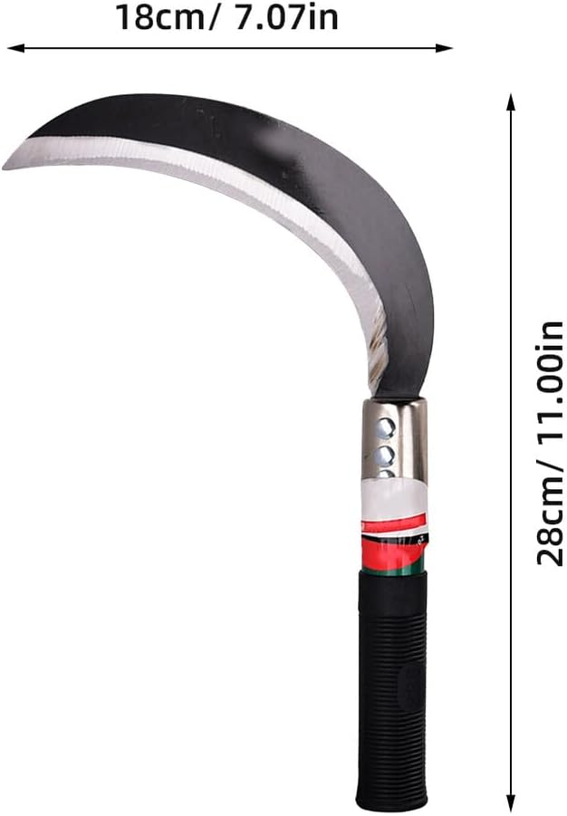 DOITOOL 2pcs Weeder Device Cutter Sickle Manganese Gardening Harvest Steel Grass Hook Reaping Tool Chopping Manual Multipurpose Tree
