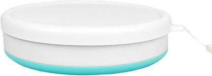 CARTINTS Collapsible Bowls With Lids Silicone Food Storage Containers Collapsible Camping Bowls Silicone Lunch Containers, Ideal for Travel and Camping, 32oz/950ml(Blue)