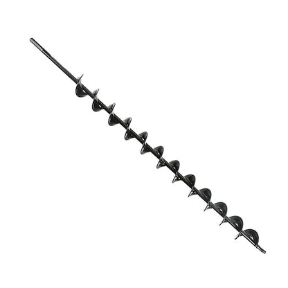 1.75Inch Wide 24Inch Long Metal Earth Auger Drill Bit, Garden Plant Flower Bulb Auger Rapid Planter Bulb Compatible Augers Machine Head with 8mm Diameter Non-Slip Hex Shank