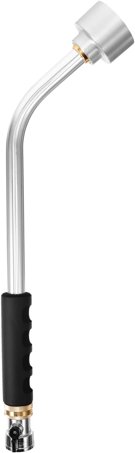 DOITOOL Watering Wand Heavy Duty, Metal Garden Hose Wand 18 Inches Long Hose Nozzle Sprayer with Flow Control for Watering Hanging Baskets and Shrubs (2000 Holes)