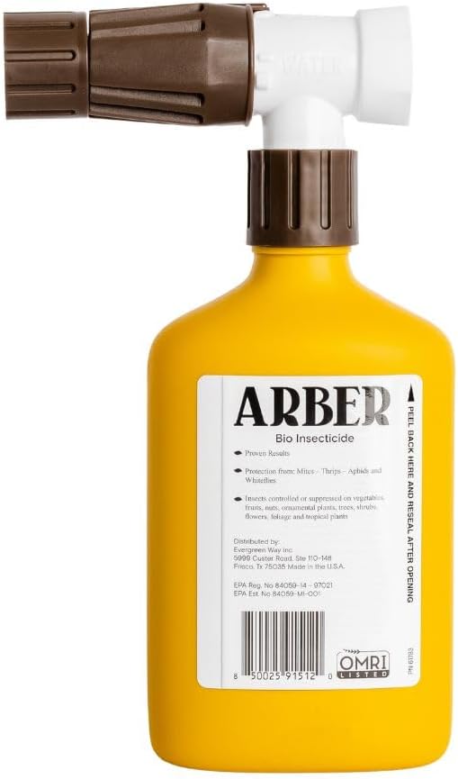 Organic Insecticide for Tomato, Fruits & Vegetables – 16oz Ready-to-Spray Hose-End – Controls Aphids, Mites, Thrips & Whiteflies – Harvest-Safe in 30 Minutes – Pollinator-Friendly Edible Garden Spray