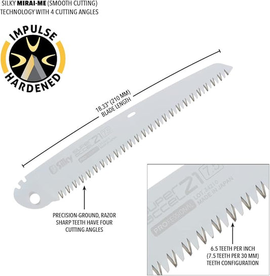 Silky Replacement Blade Only Super Accel 210mm Large Teeth (120-21)