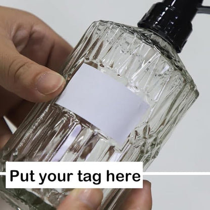 OFFIDIX Glass Spray Bottle,Plant Mister,Pressure Watering Can,Water Spray Bottle with Adjustable Nozzle,0.43L/15.17oz Handheld Spray Bottles for Outdoor Indoor Garden,Cleaning Solutions