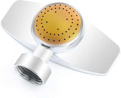 Metal Circular Spot Sprinkler 1PCS, Uranshin 360 Degree Sprinkler Head for Hose, Small Garden Sprinklers up to 30ft Coverage Area, Lawn Sprinklers for Small Area Yard Garden Watering (1, Yellow)