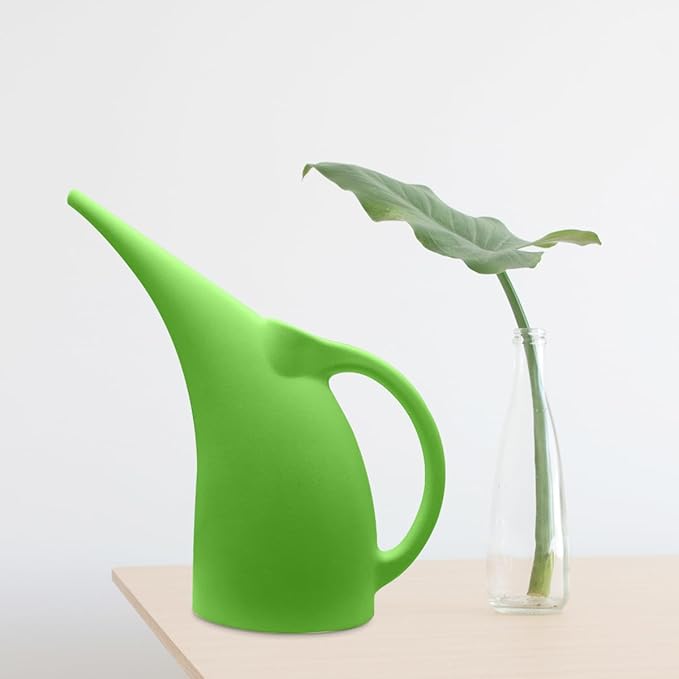 Plastic Watering Can for Plant Garden - 1/2 Gallon - Green