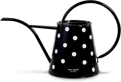 Kate Spade New York 2.5 Liter Indoor Watering Can, Metal Watering Can for House Plants, Cute Gardening Tool for Women, Picture Dot