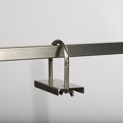 Ash & Ember 25W Stainless Steel BBQ Rotisserie Grill, 4 RPM Rotation Speed, Rated 125 LB for Large Game, Portable Electric Outdoor Roaster with Dual Prongs, Single Leg Bracket, and Spine Fork