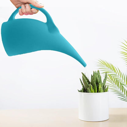 Plastic Watering Can for Plant Garden - 1/2 Gallon - Blue