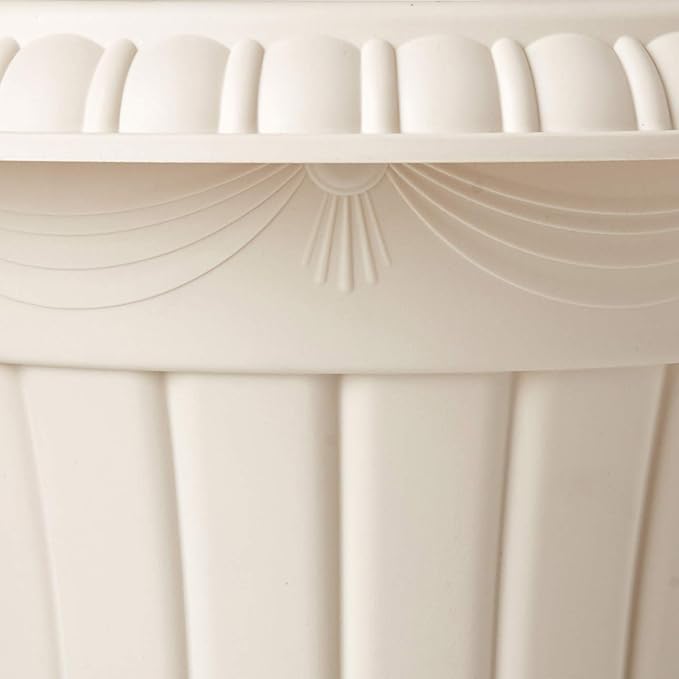 Arcadia Garden Products Classic Traditional Plastic Urn Planter Indoor/Outdoor