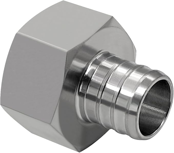 beduan 304 Stainless Steel PEX Garden Hose 3/4" PEX Barb to 3/4" GHT Female Connector Adapter Fitting for Irrigation Watering Outdoor Garden Water