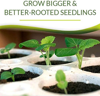 Park Seed Bio Dome Seed Starter Kit with 60 Cell Planting Block, Base Tray, Humidity Dome & 60 Bio Sponges