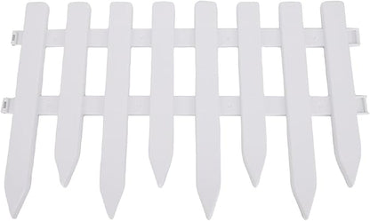 Decorative Landscape Edging Fence Durable Garden Border Panel for Lawn Flower Beds Pathways, Plastic, 5PCS