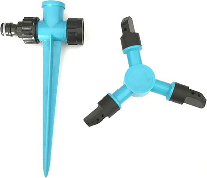 SagaSave Portable 360 Degree Sprinkler for Yard, Rotating Lawn Sprinkler, Large Area Coverage Water Sprinklers for Lawns and Gardens