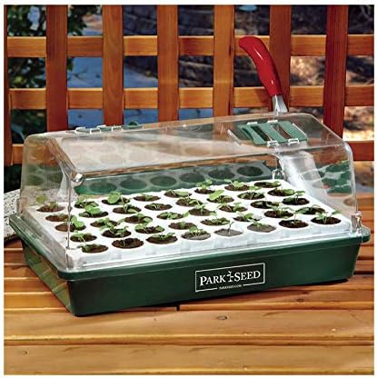 Park Seed Bio Dome Seed Starter Kit with 40 Jumbo Cell Planting Block, Base Tray, Humidity Dome & 40 Bio Sponges
