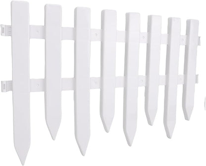 Decorative Landscape Edging Fence Durable Garden Border Panel for Lawn Flower Beds Pathways, Plastic, 5PCS