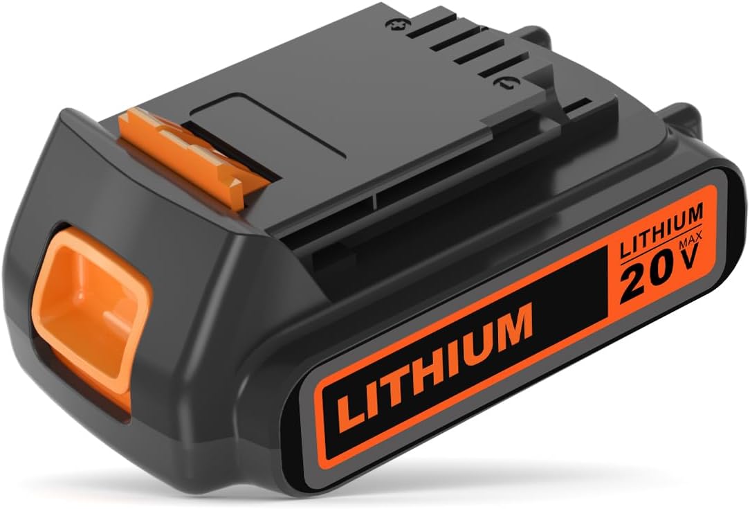 IEFUU 20 Volt MAX 2.0Ah Compatible with Black and Decker Battery 20 Volt LBXR20 LBX20 LB20 LB2X4020, Compatible with All Black & Decker 20V Cordless Power Tools B&D Lithium ion Battery
